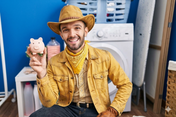Cowboy Saves On Laundry 600X400